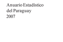 ANUARIO ESTADÍSTICO 2007